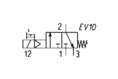 CAMOZZI 334-015-02IL ELEKTROZAWÓR 3/2 1/4"