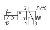 CAMOZZI 338-015-02IL ELEKTROZAWÓR 3/2 1/8"