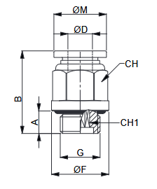 UNIVER HA040414 ZŁĄCZKA PROSTA 4-1/4" 
