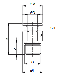UNIVER HA060618 ZŁĄCZKA PROSTA PLASTYKOWA 6-1/8"