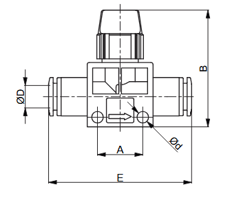 UNIVER HC110808 MINI ZAWÓR RĘCZNY 2/2  FI 8-8
