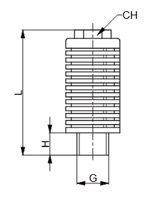 UNIVER HC580014 TŁUMIK HAŁASU Z TECNOPOLIMERU 1/4