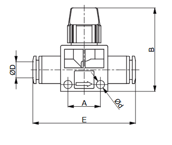 UNIVER HC120808 MINI ZAWÓR RĘCZNY 3/2  FI 8-8