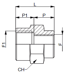 UNIVER HD091234 REDUKCJA W/W 1/2-3/4