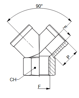 UNIVER HD250014 TRÓJNIK Y F-F-F 1/4"
