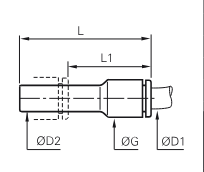 PARKER 3166 04 06 PNEUMATYCZNA ZŁĄCZKA WCISKANA