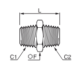 PARKER 0900 21 27 NIERÓWNY ADAPTER