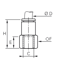 PARKER 3114 10 13 ZŁĄCZKA PNEUMATYCZNA G 1/4 ZĘŃSK