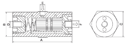 UP FP-25-L WIBRATOR PNEUMATYCZNY TŁOKOWY