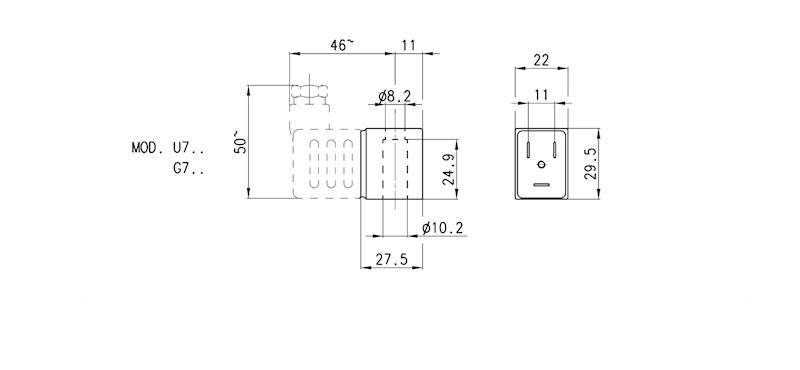 CAMOZZI G710 CEWKA 110VDC 3,2W