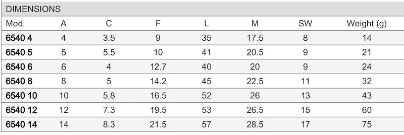 CAMOZZI 6540 3 TRÓJNIK WTYKOWY FI 3