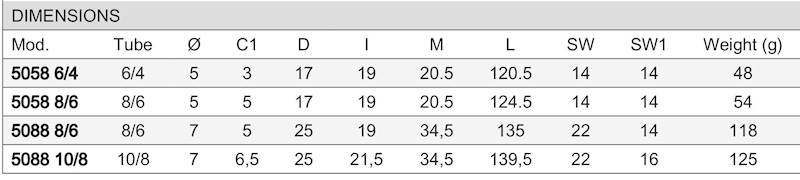 CAMOZZI 1610 6/4-1/8 KORPUS ZŁĄCZKI TYPU BANJO