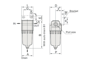 UP EF2000-02 FILTR 1/4"