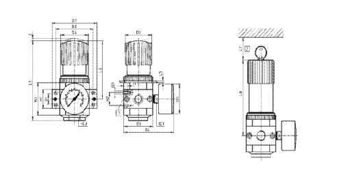 UP FER-D-MIDI REGULATOR 3/8"