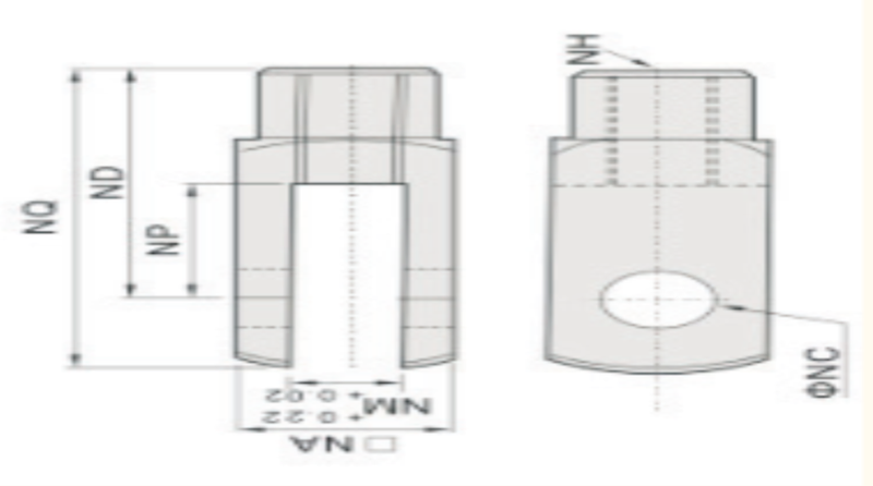 UP VYC-40 GŁOWICA WIDEŁKOWA M12X1,25