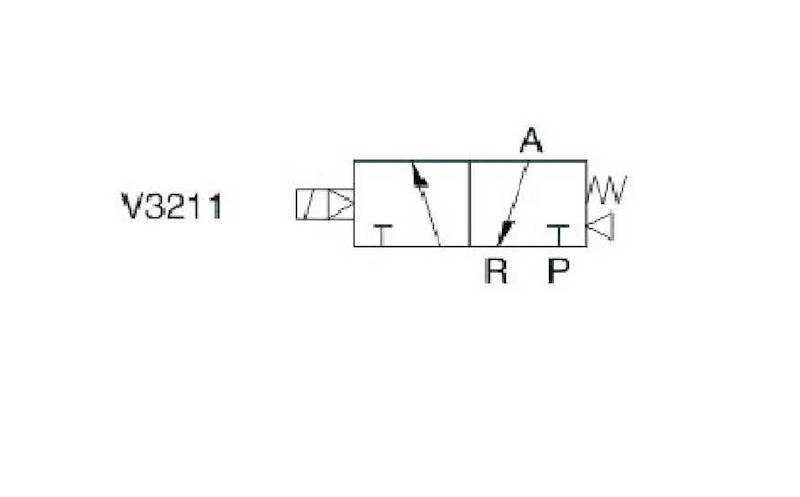 EMC V3211-06A ELEKTROZAWÓR TRÓJDROGOWY 3/2 1/8"