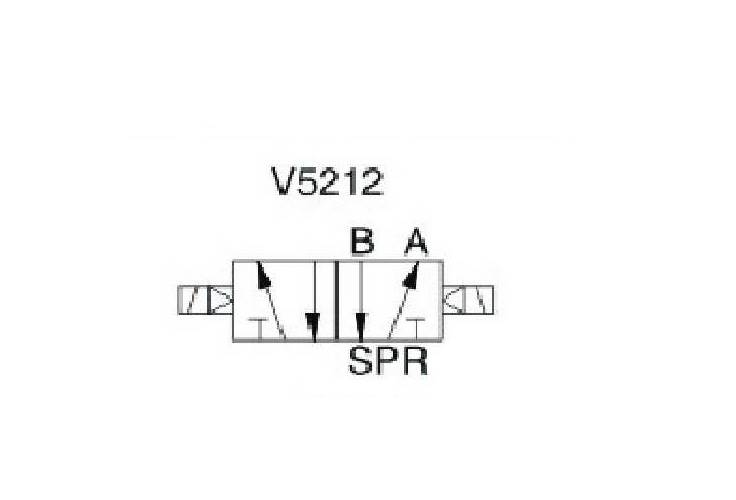 EMC V5212-06 ELEKTROZAWÓR PIĘCIODROGOWY 5/2 1/8"