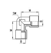 CAMOZZI 2013 1/8  KOLANKO GW 1/8"