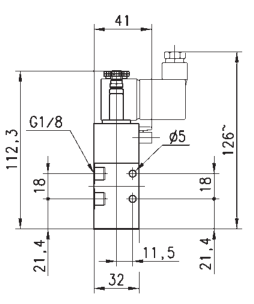 CAMOZZI 338-015-02 ELEKTROZAWÓR 3/2 1/8"