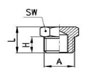 CAMOZZI 2611 1/2 KOREK GZ 1/2''