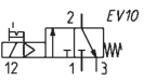 CAMOZZI 438-015-22 ELEKTROZAWÓR 3/2 1/8"