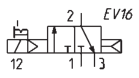 CAMOZZI 434-016-22 ELEKTROZAWÓR 3/2 1/4"