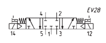 CAMOZZI 368-011-02 ELEKTROZAWÓR 5/3 1/8"