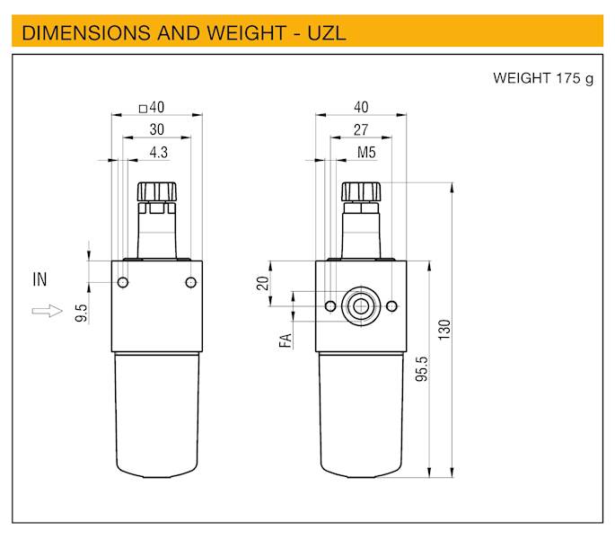 WAIRCOM UZL4 SMAROWNICA 1/4"