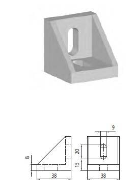 ALUSIC 084305009 KĄTOWNIK 39X39