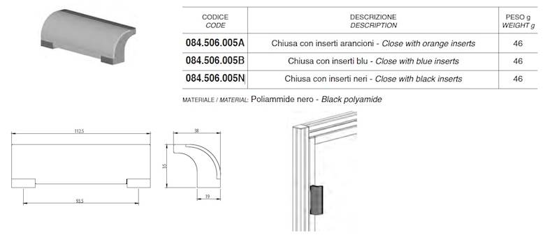 ALUSIC 084506005N POCHWYT