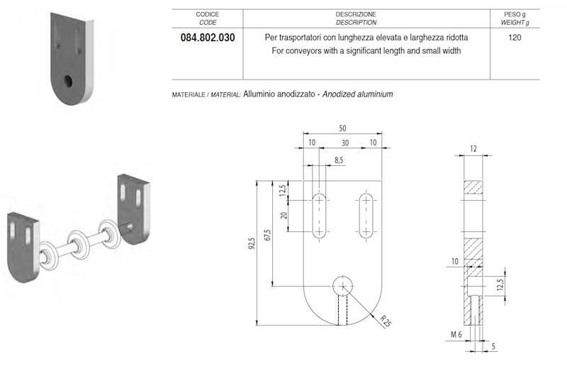 ALUSIC 084802030 PŁYTKA MOCUJĄCA