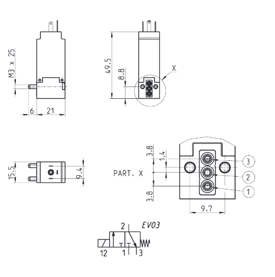 CAMOZZI PN000-301-P53 ELEKTROZAWÓR