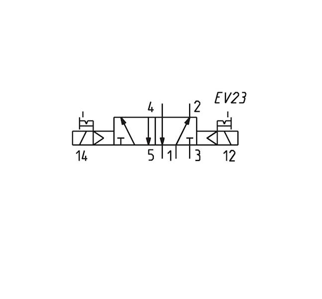 CAMOZZI 454-V11-22 ELEKTROZAWÓR 5/2 G 1/4