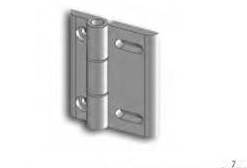 ALUSIC 084500008 ZAWIAS ALUMINIUM ANODOWANE