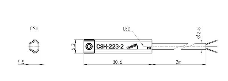 CAMOZZI CSH-233-2 CZUJNIK MAGNET. (STARY CST-232)