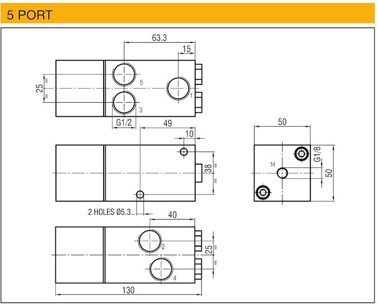 WAIRCOM UKCA2/U ELEKTROZAWÓR 5/2 1/2"