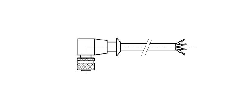 WAIRCOM M12G 90 KABEL POŁĄCZENIOWY 3 M