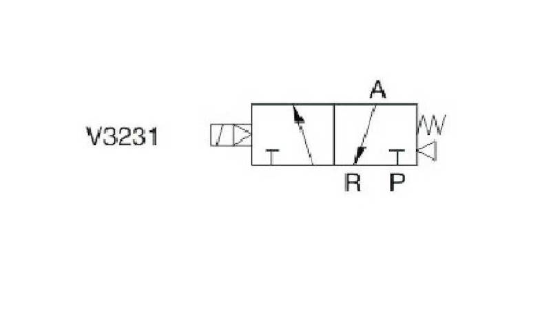 EMC V3231-10 ELEKTROZAWÓR TRÓJDROGOWY 3/2 3/8"