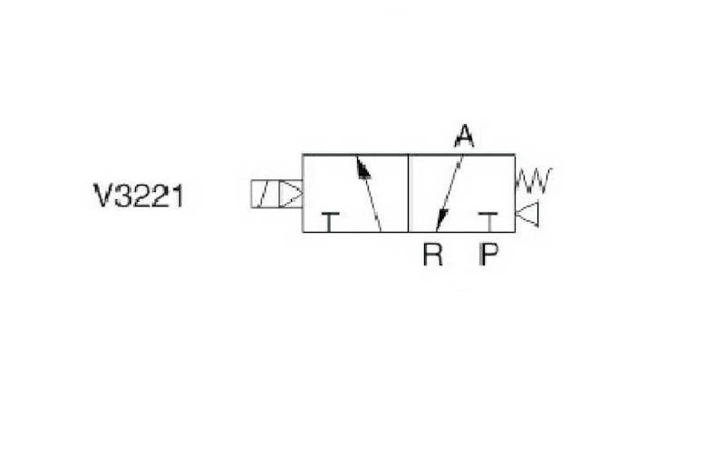 EMC V3221-08 ELEKTROZAWÓR TRÓJDROGOWY 3/2 1/4"