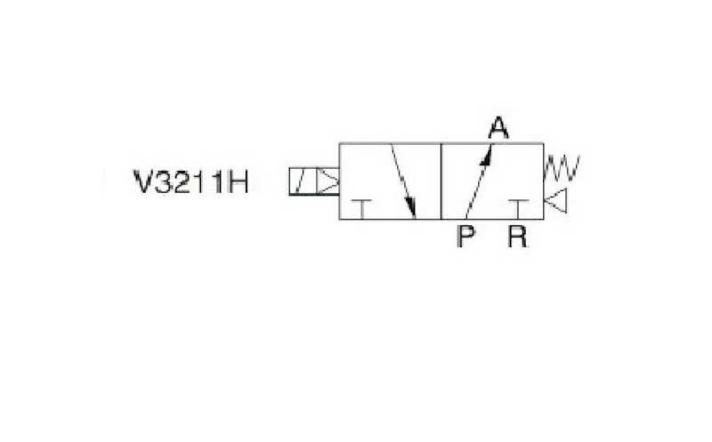 EMC V3211-06H ELEKTROZAWÓR TRÓJDROGOWY 3/2 1/8"