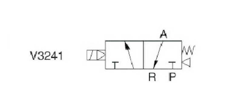 EMC V3241-15 ELEKTROZAWÓR TRÓJDROGOWY 3/2 1/2" NC
