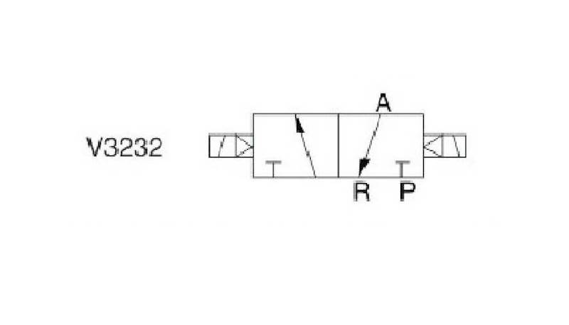 EMC V3232-10 ELEKTROZAWÓR TRÓJDROGOWY 3/2 3/8"