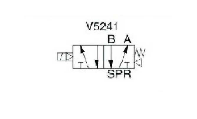 EMC V5241-15 ELEKTROZAWÓR PIĘCIODROGOWY 5/2 1/2"