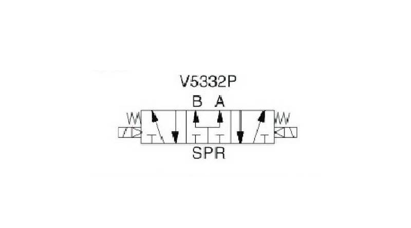 EMC V5332-10P ELEKTROZAWÓR PIĘCIODROGOWY 5/3 3/8"