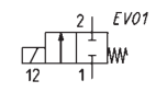CAMOZZI A331-3C2 ELEKTROZAWÓR 3/2 M5/ R1/8"