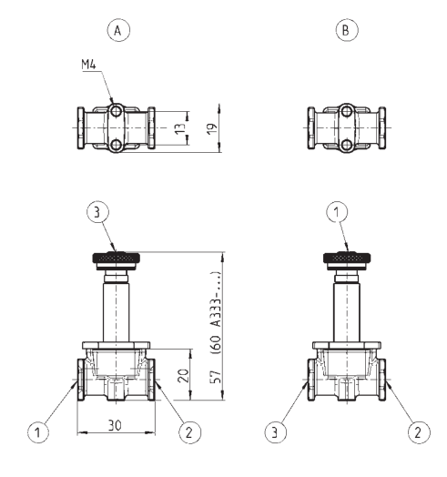 CAMOZZI A331-3C2 ELEKTROZAWÓR 3/2 M5/ R1/8"