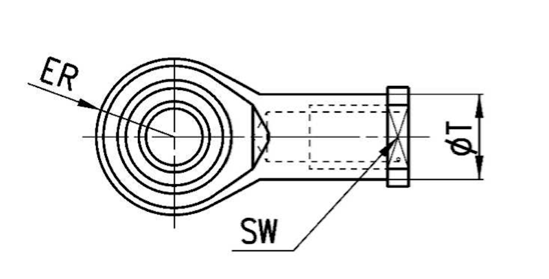 CAMOZZI GA-20 GŁOWICA SFERYCZNA M8X1,25