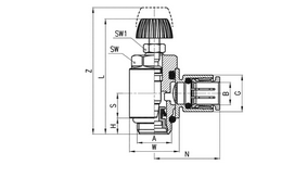 CAMOZZI PMCU 704-1/8-8 ZAWÓR DŁAWIĄCY 