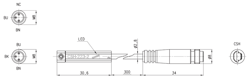 CAMOZZI CSH-263 CZUJNIK MAGNET.