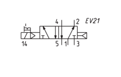 CAMOZZI EN530-16-P13 ELEKTROZAWÓR 5/2